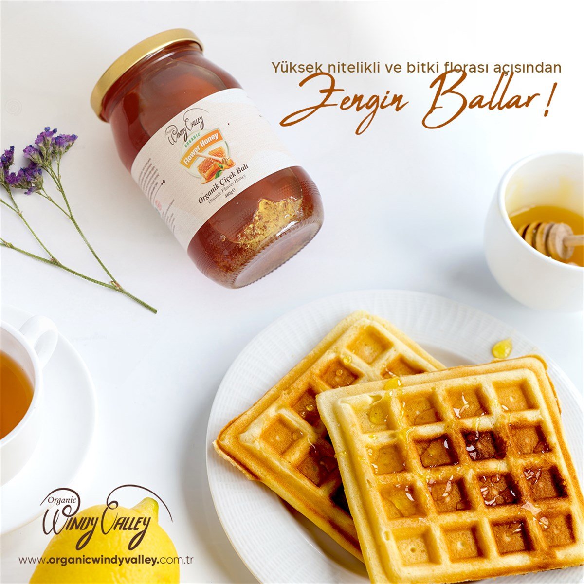 Organik Çiçek Balı Tunceli Pülümür Ecocert Sertifikalı (500gr)