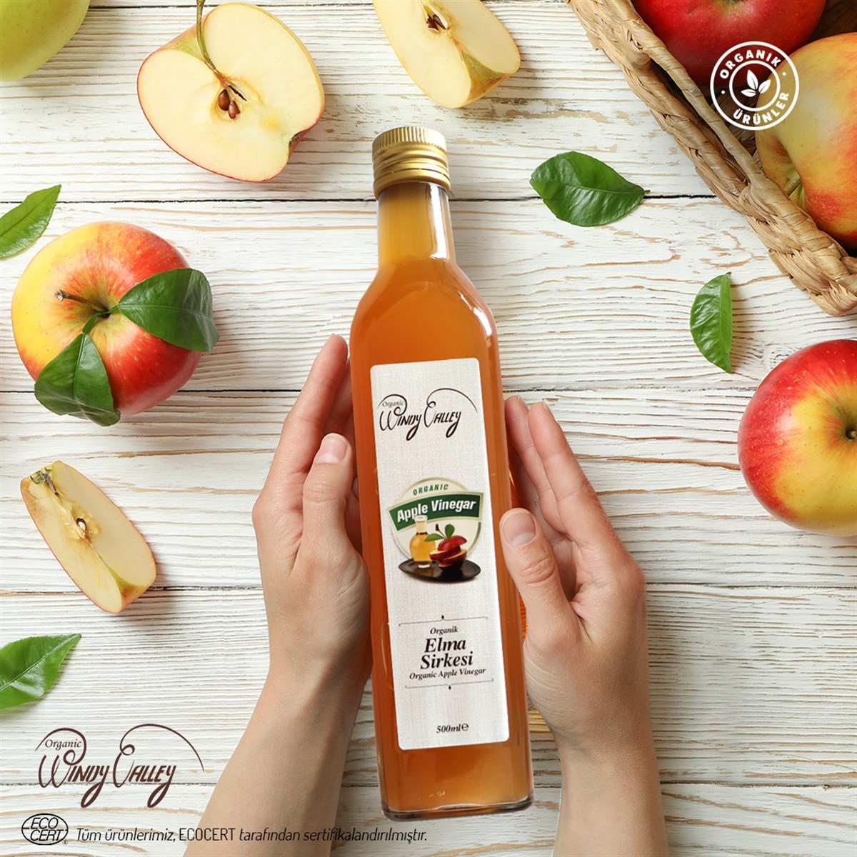 Organik Elma Sirkesi (500ml)