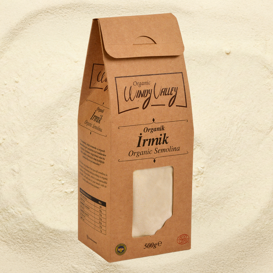 Organik İrmik (ince öğütülmüş ) (500 gr)  