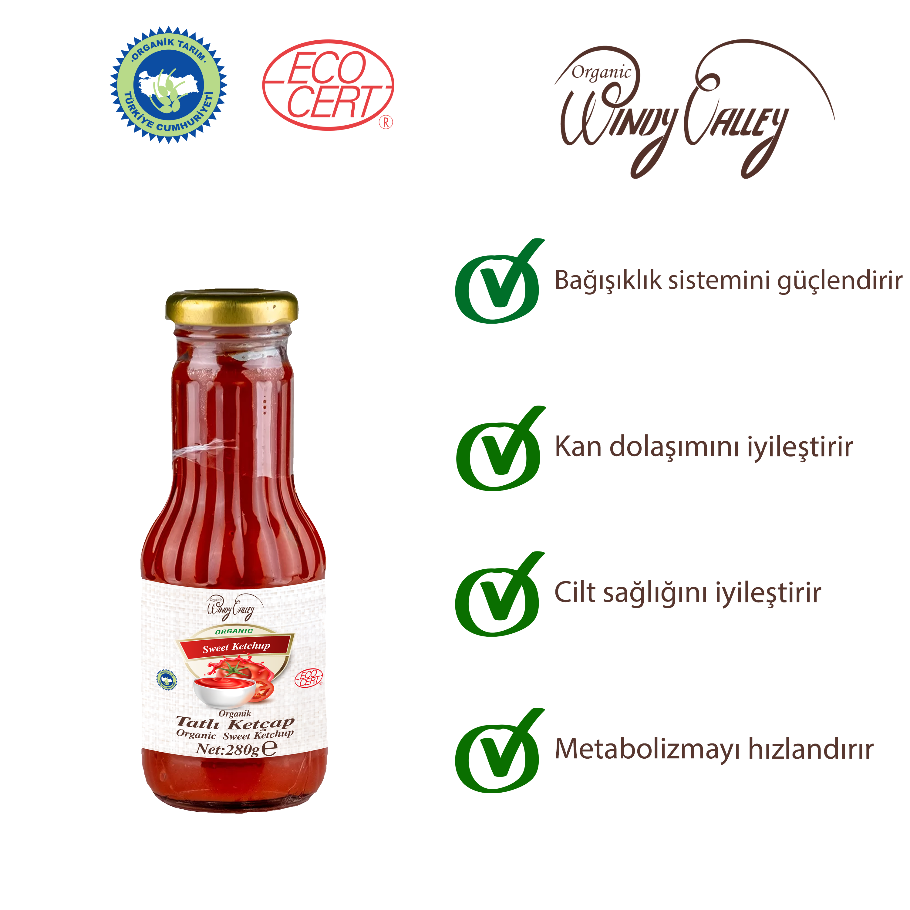 Organik Ketçap (Tatlı)