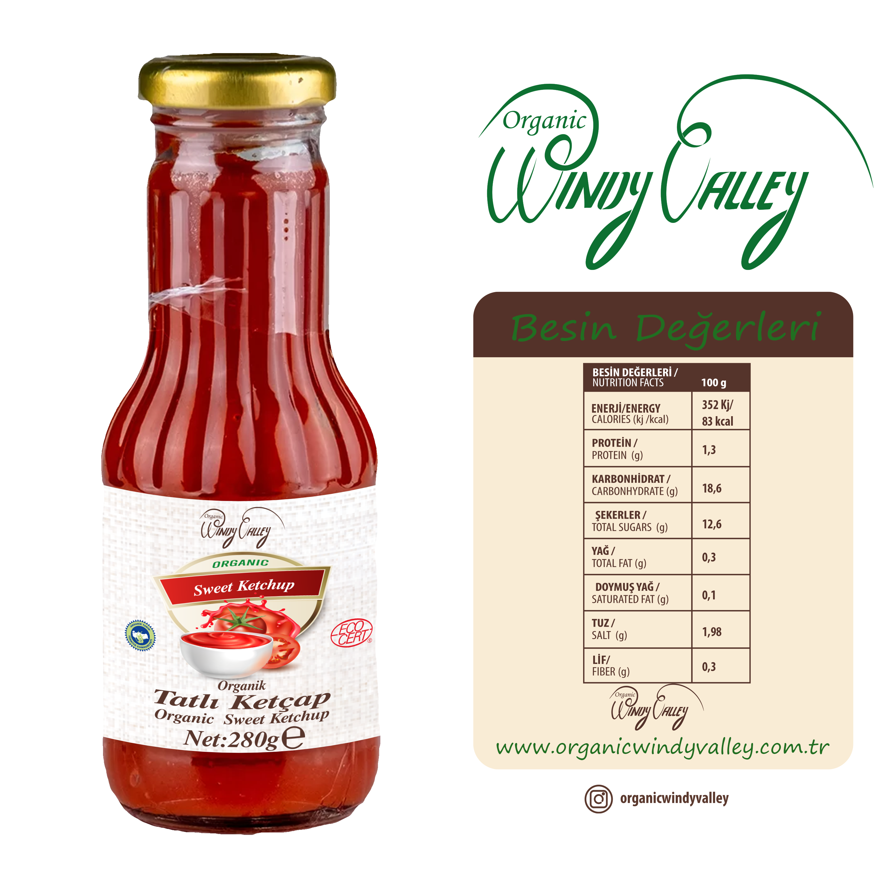 Organik Ketçap (Tatlı)