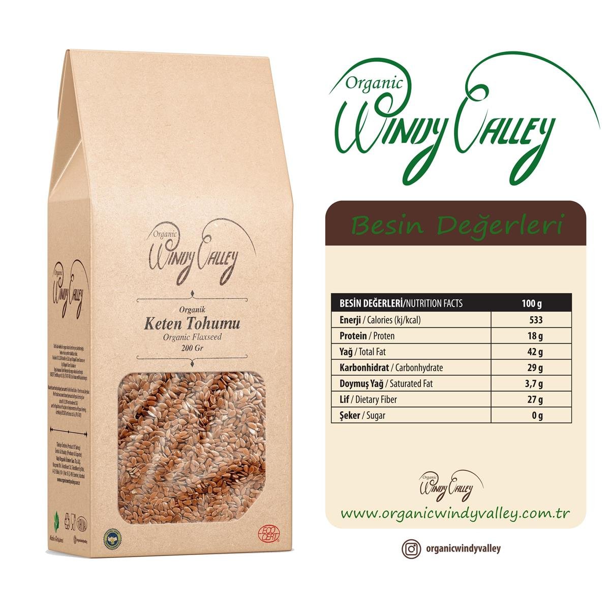 Organik Keten Tohumu   (200 gr) 