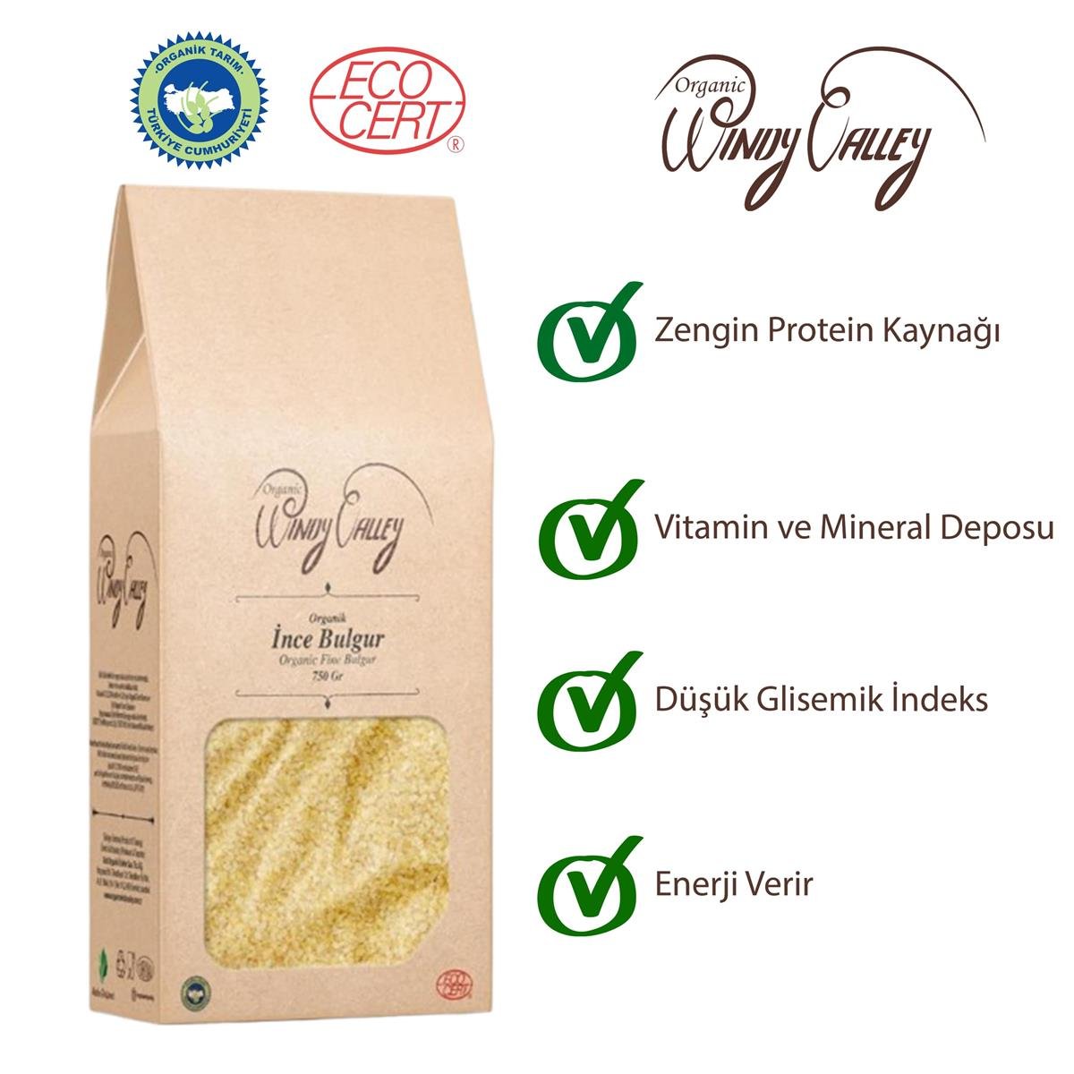 Organik Köftelik İnce Bulgur  (750 gr) 