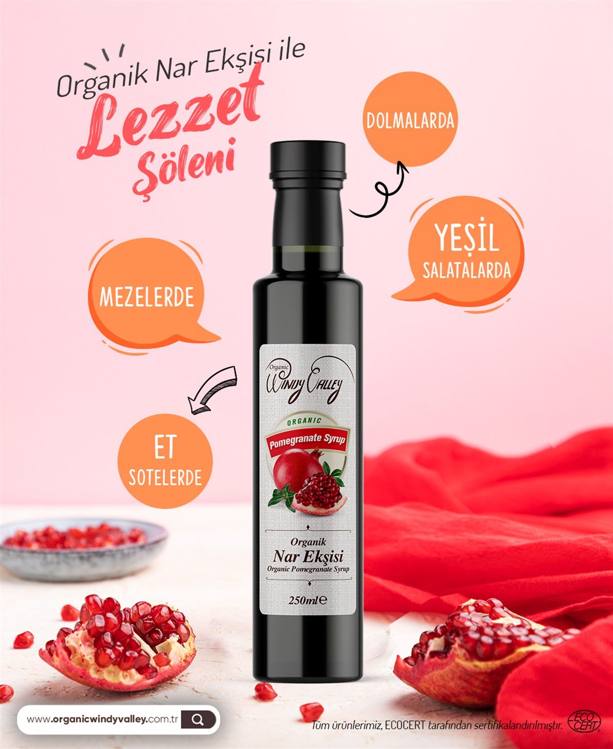 Organik Nar Ekşisi (250ml)