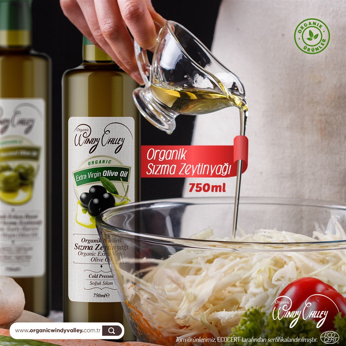 Organik Sızma Zeytinyağı (750ml)