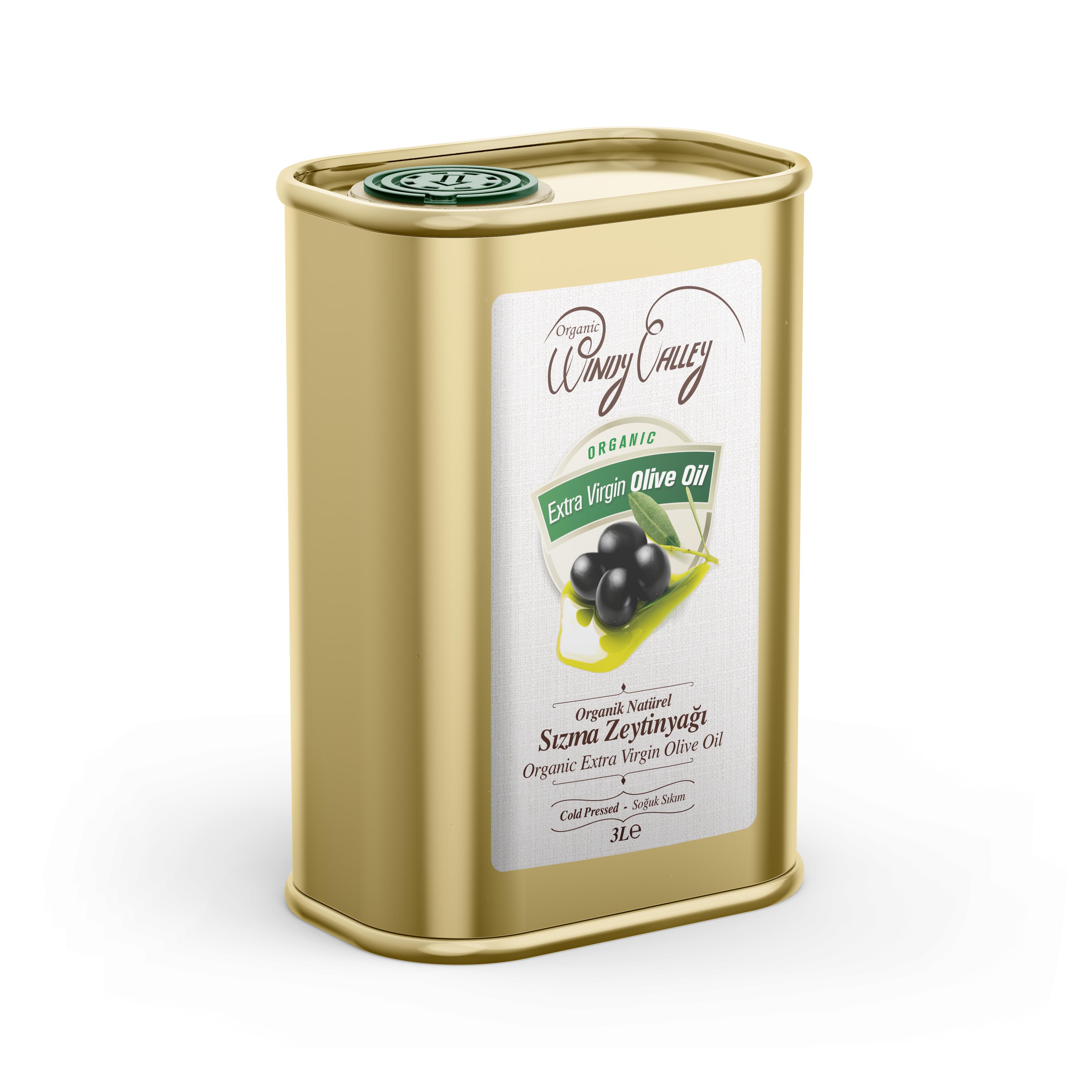 Organik Sızma Zeytinyağı Soğuk sıkım (3 Litre) Yüksek Polifenol 