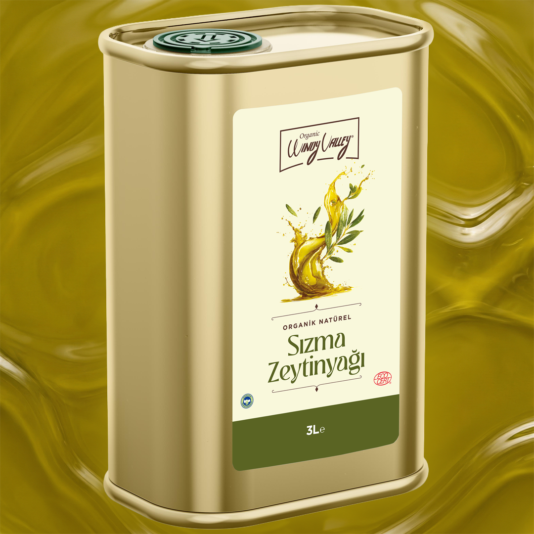 Organik Sızma Zeytinyağı Soğuk sıkım (3 Litre) Yüksek Polifenol 