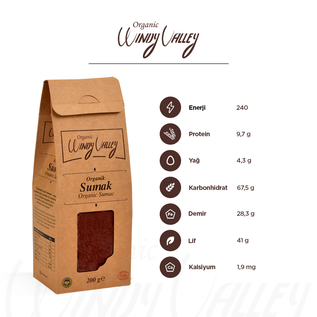 Organik Sumak (200 gr) 