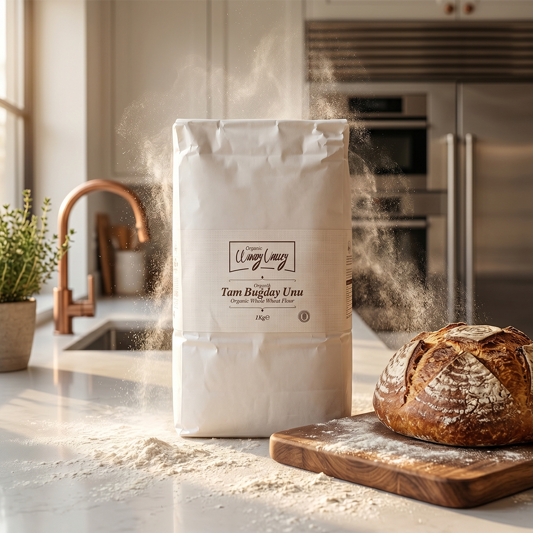 Organik Tam Buğday Unu (1 Kg)
