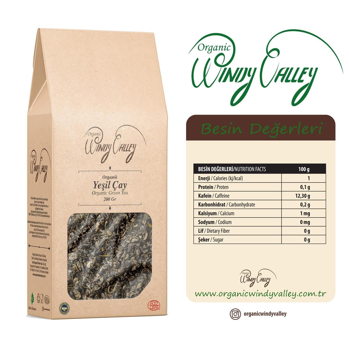 Organik Yeşil Çay  (200 gr) 