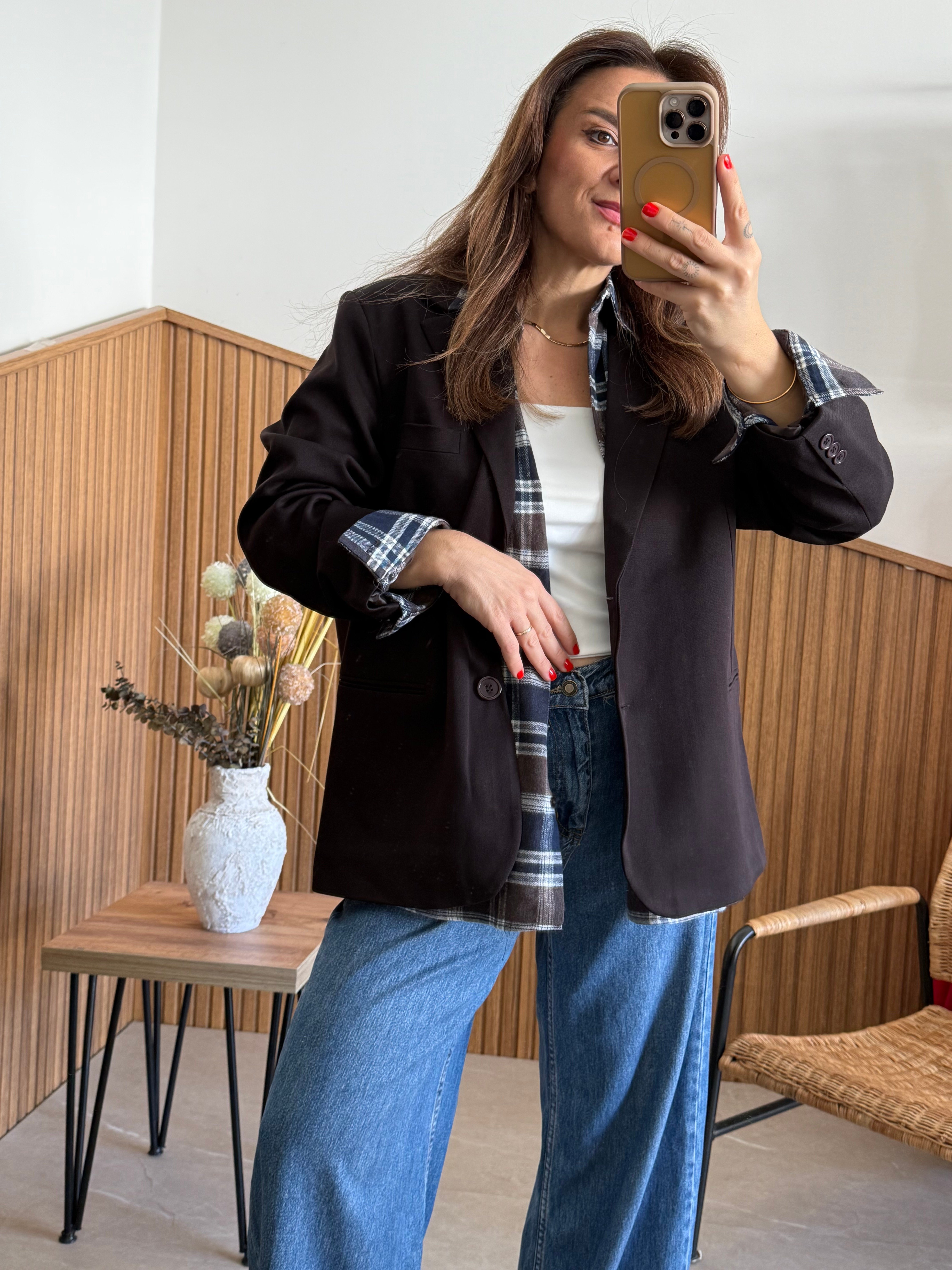 Acı Kahve Blazer Ceket 