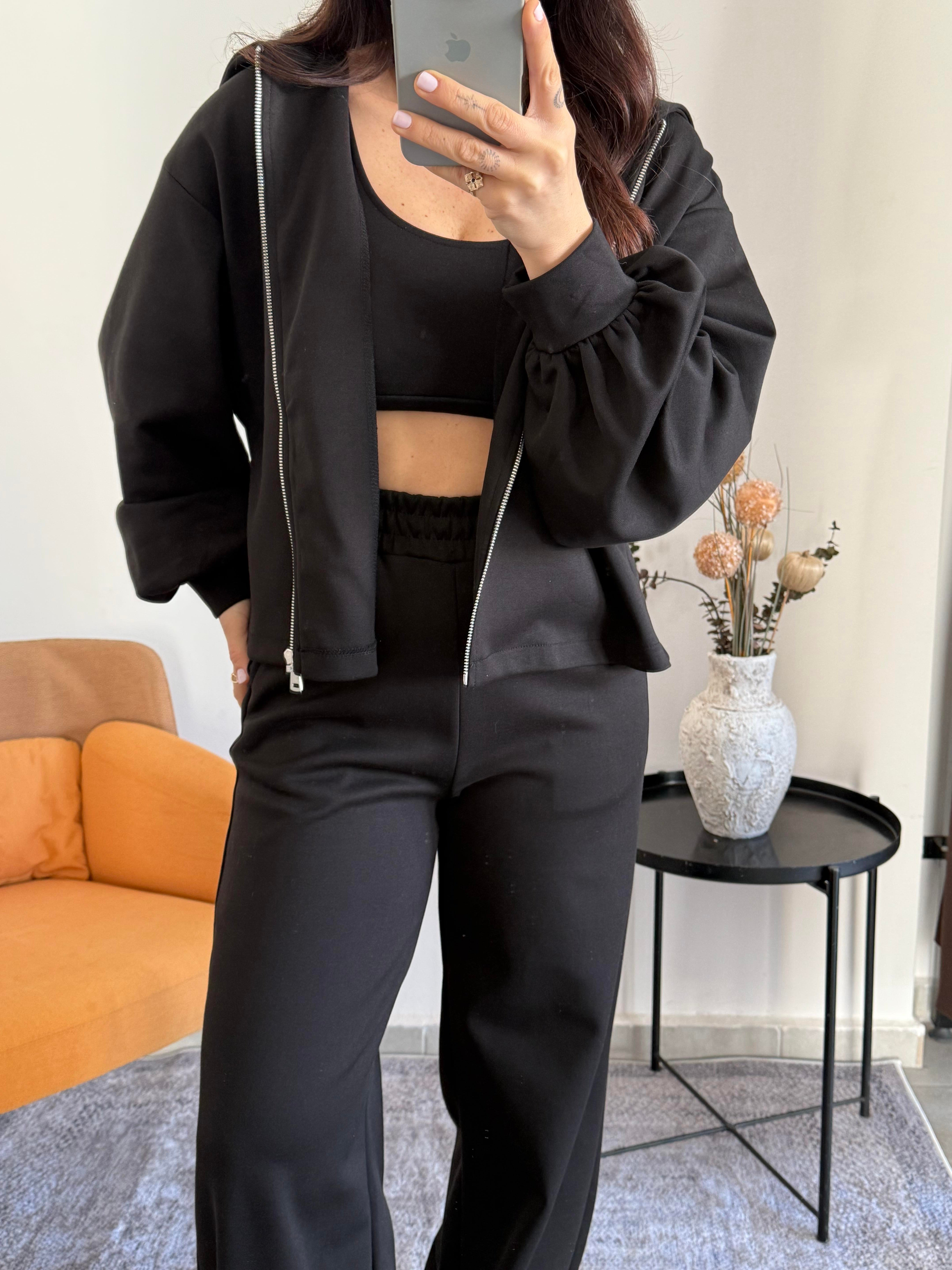 Crop Sweat Pantolon Takım 