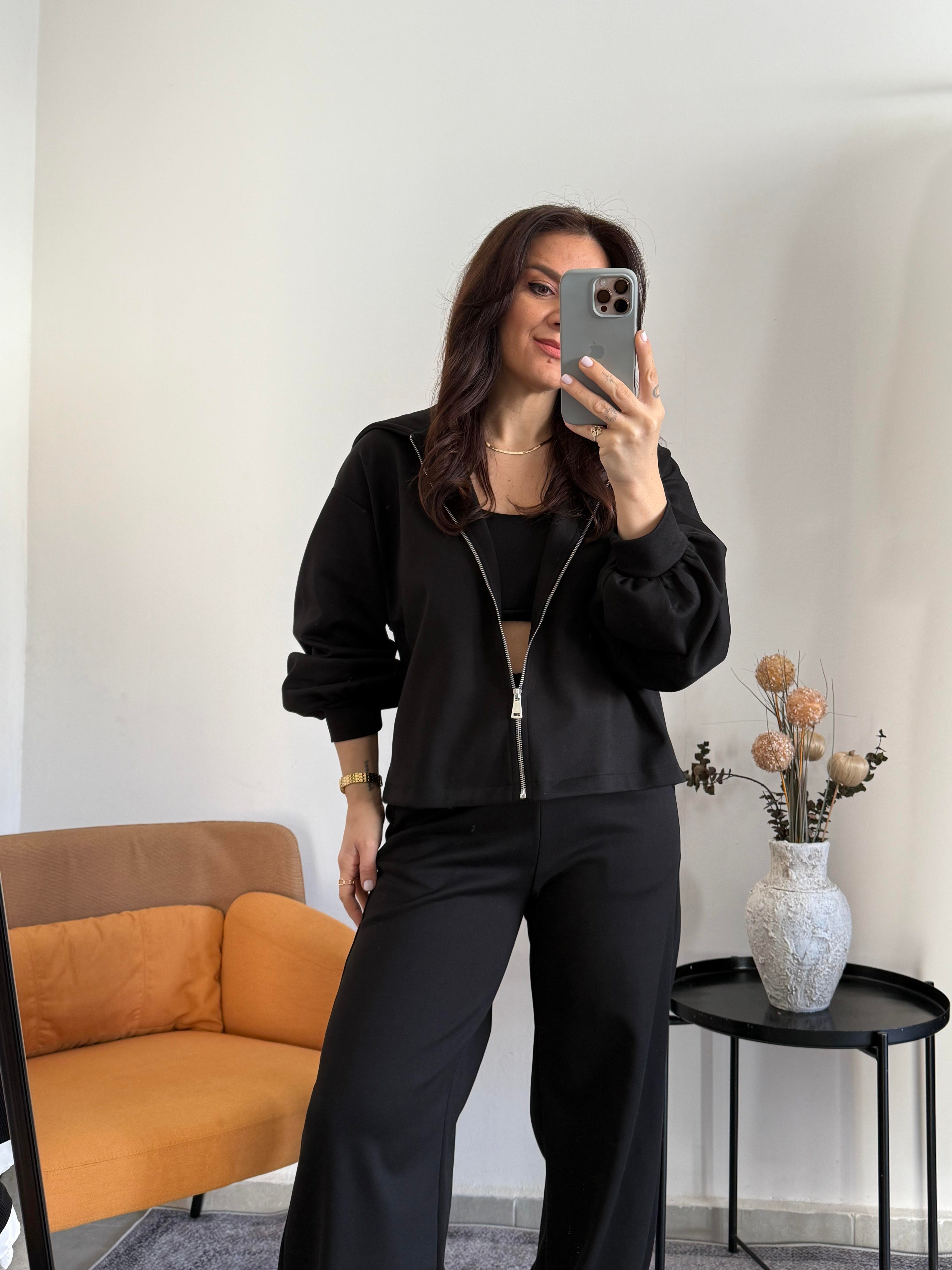 Crop Sweat Pantolon Takım 