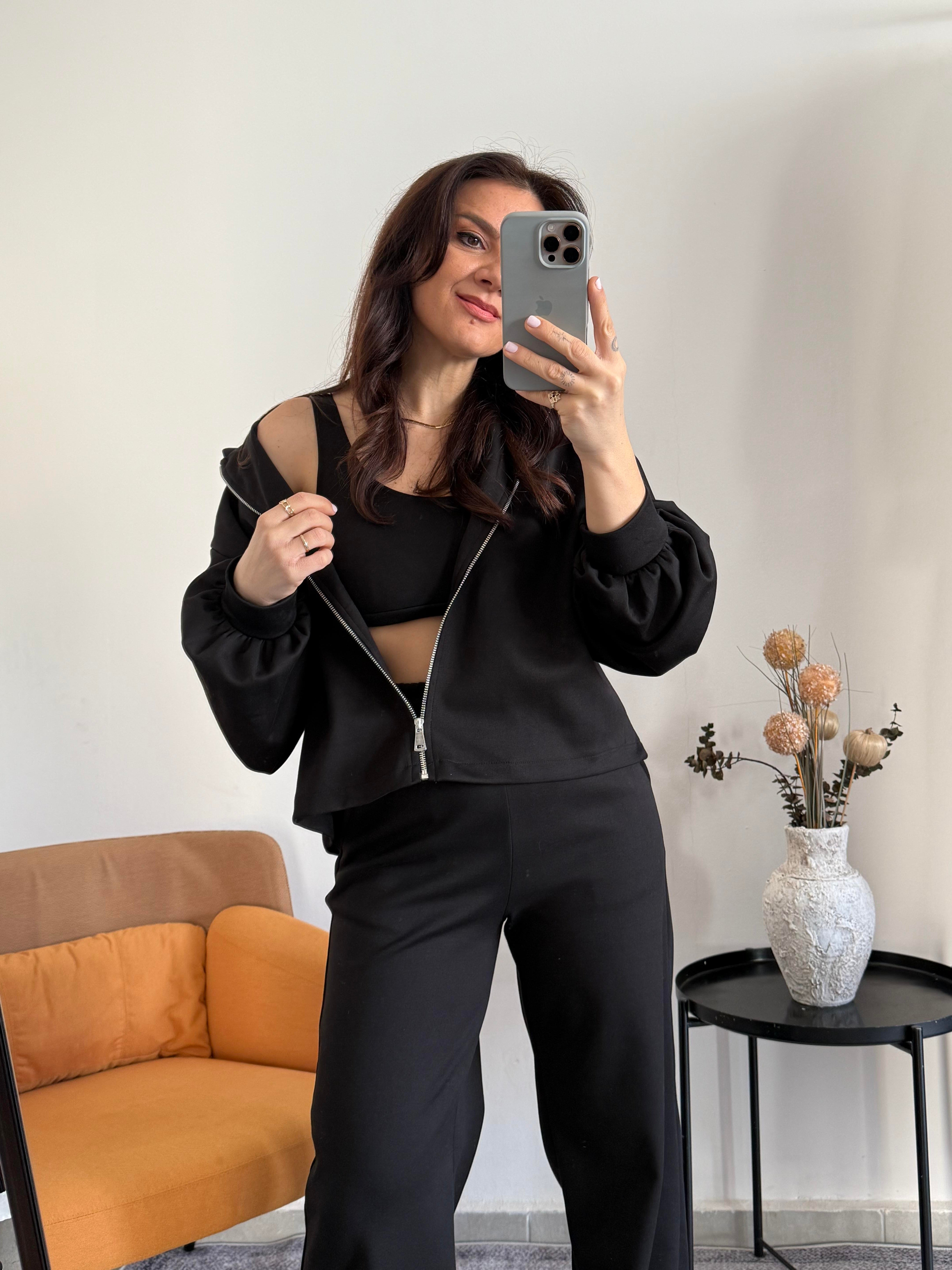 Crop Sweat Pantolon Takım 
