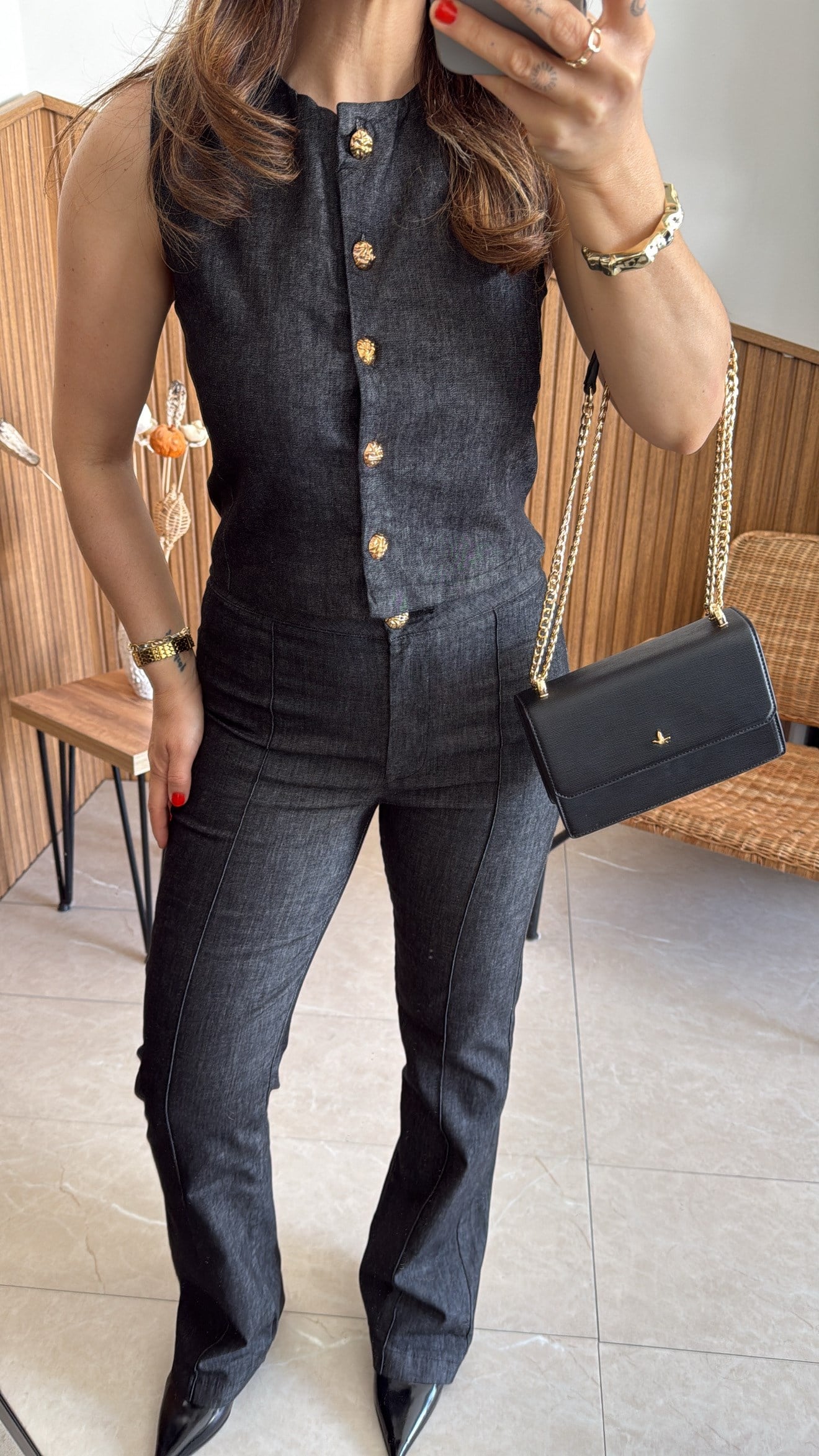 Fit Kalıp Denim Takım