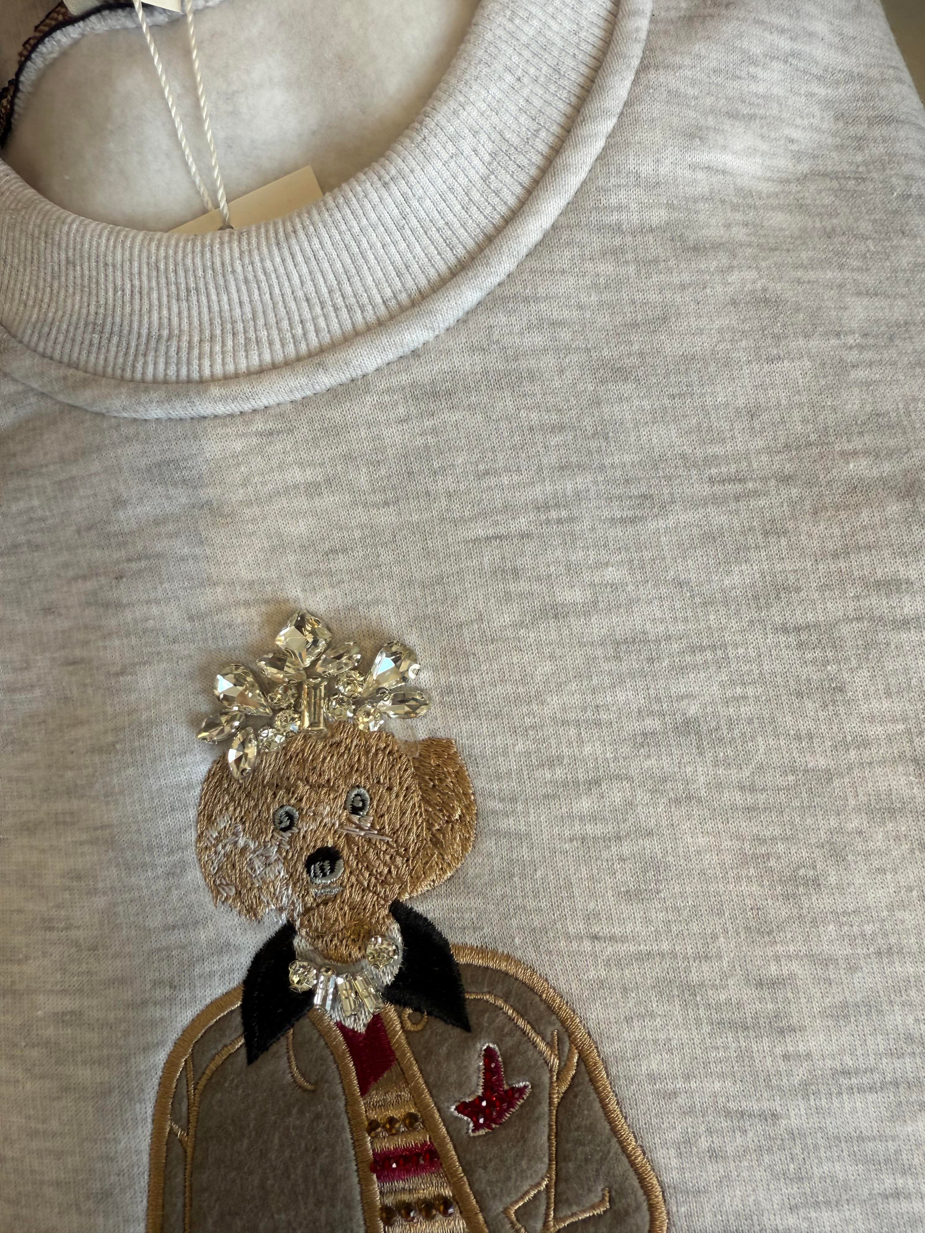 Gri Teddy Sweat 