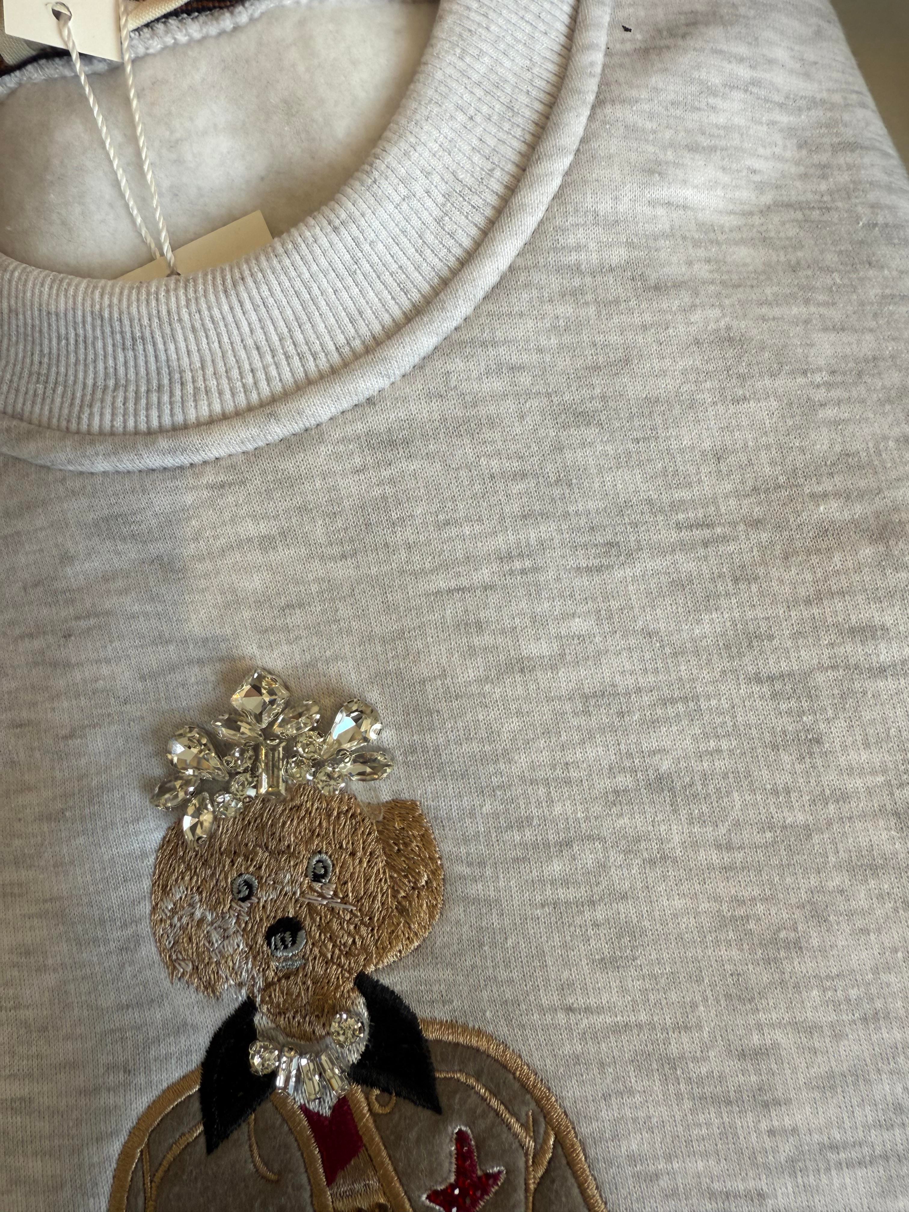Gri Teddy Sweat 