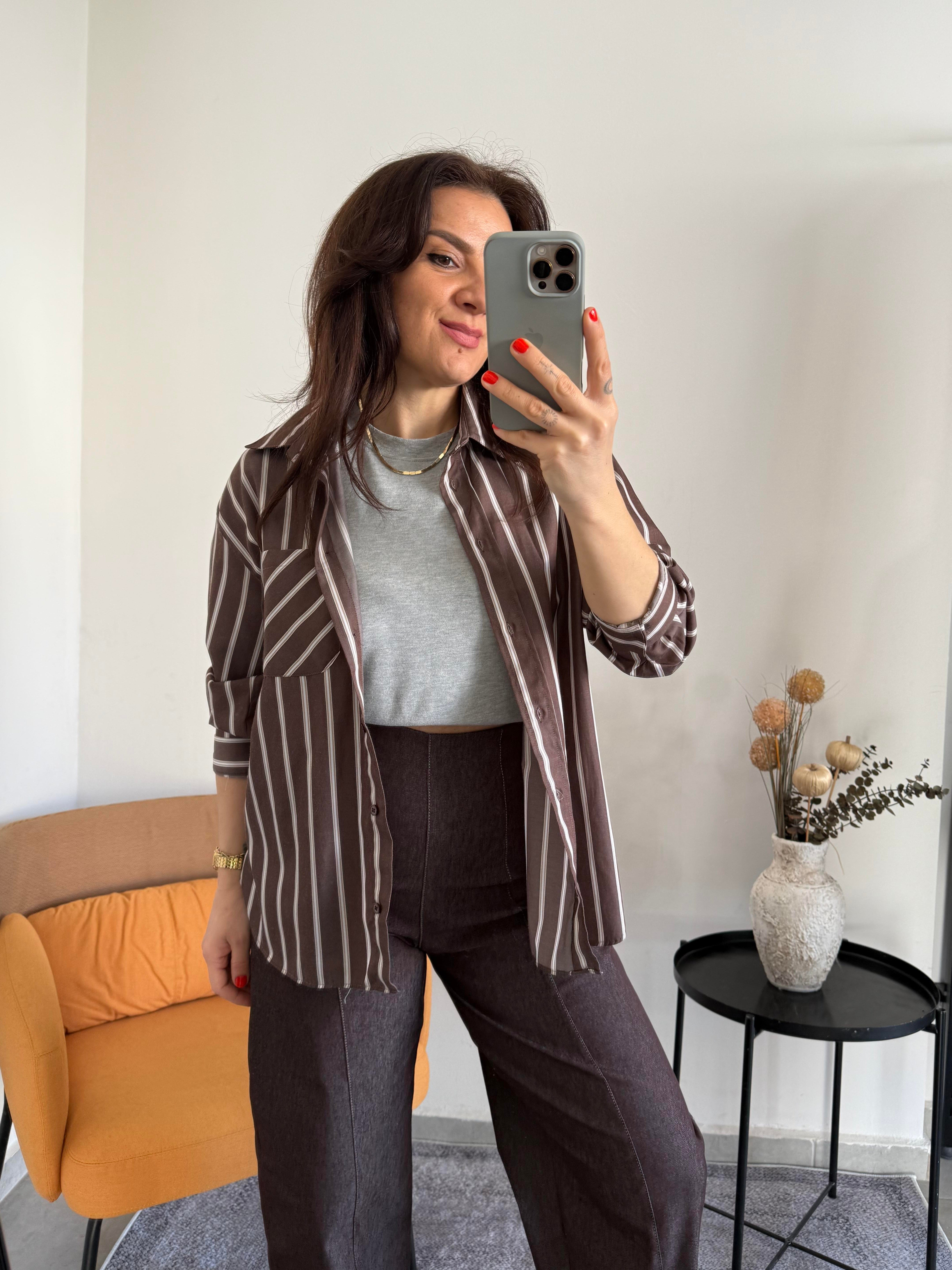 İnce Denim Kumaş Balon Form Pantolon 
