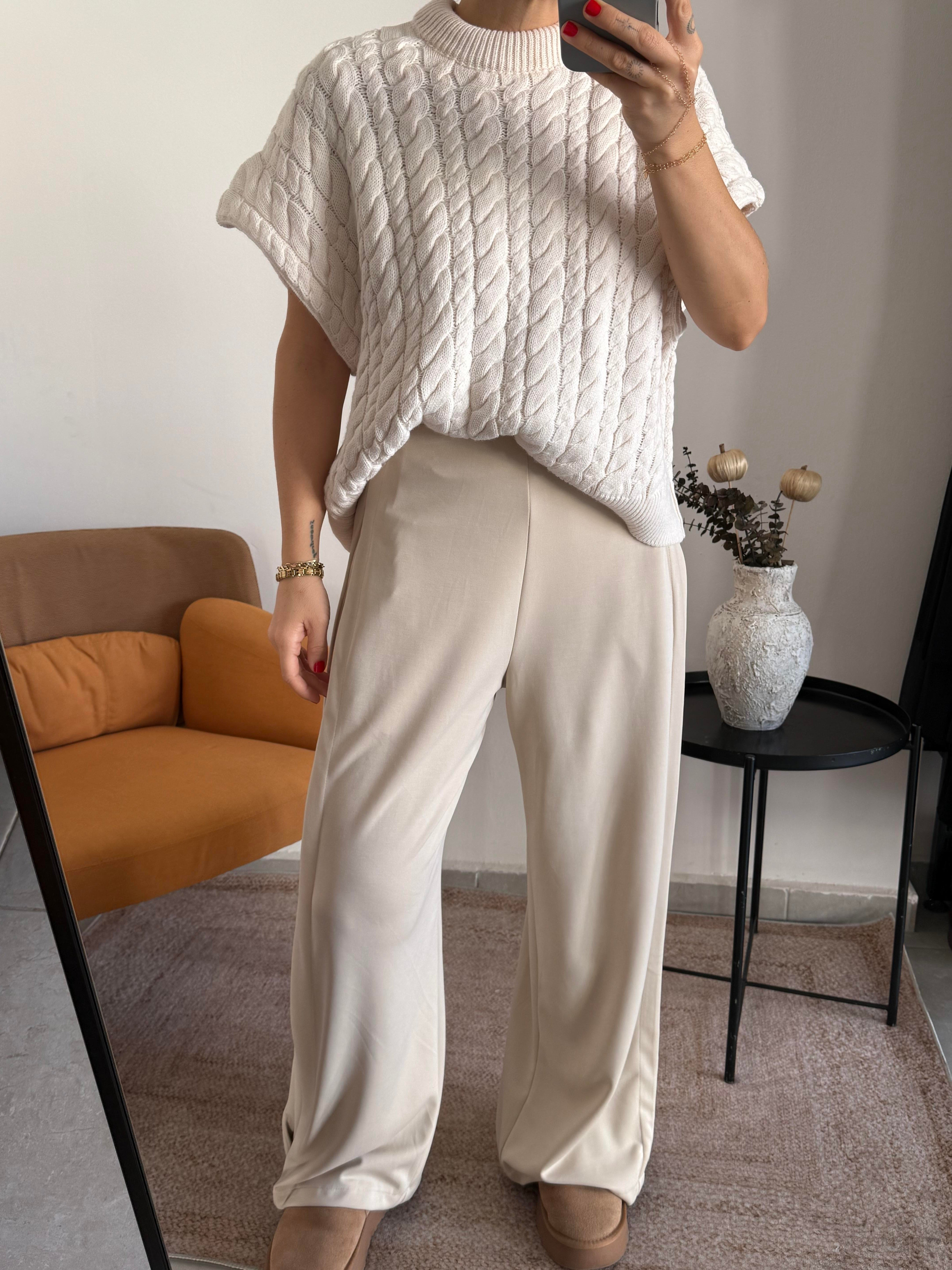 Marka Model Ekru Pantolon 