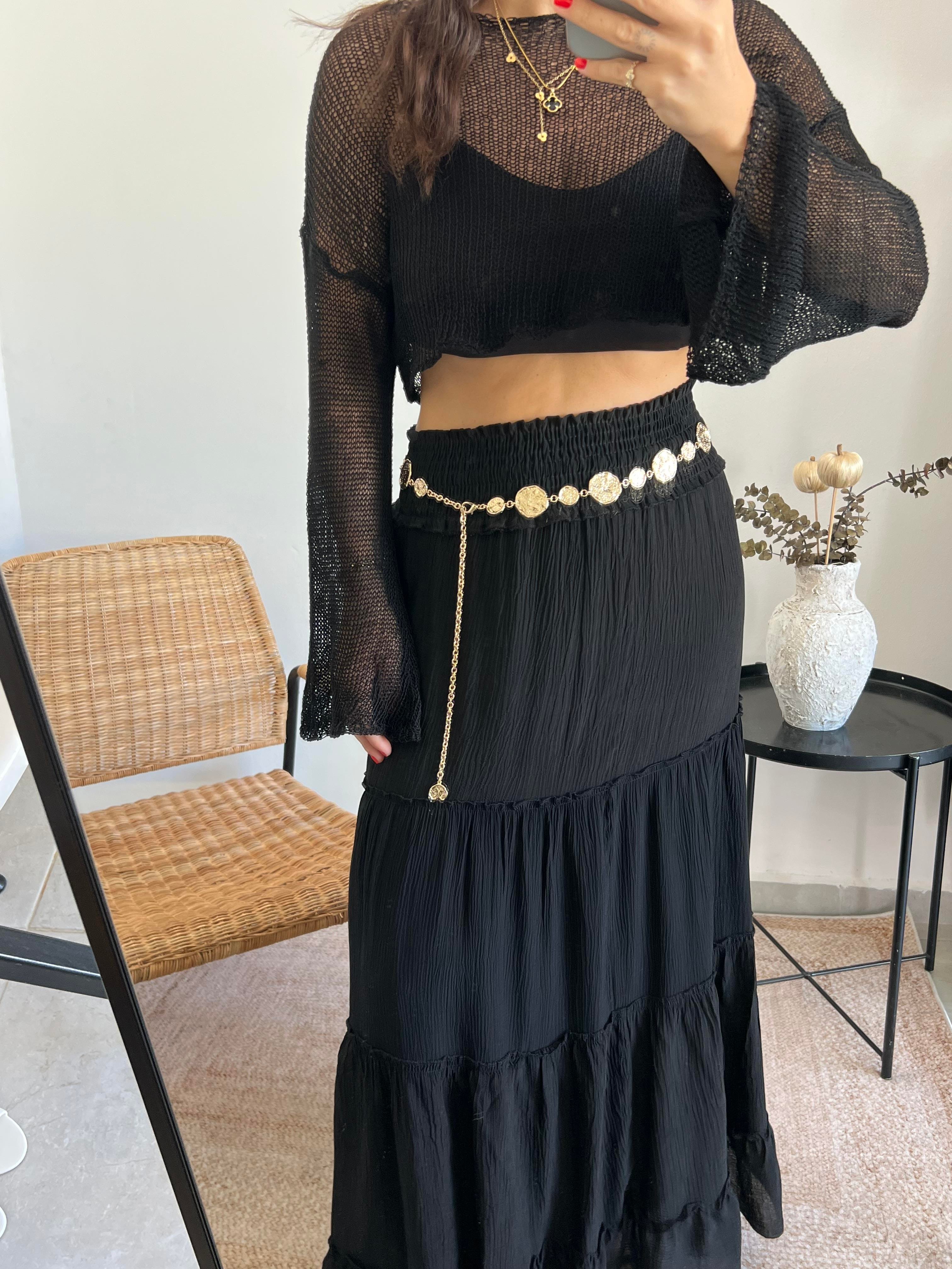 Maxi Siyah Etek 