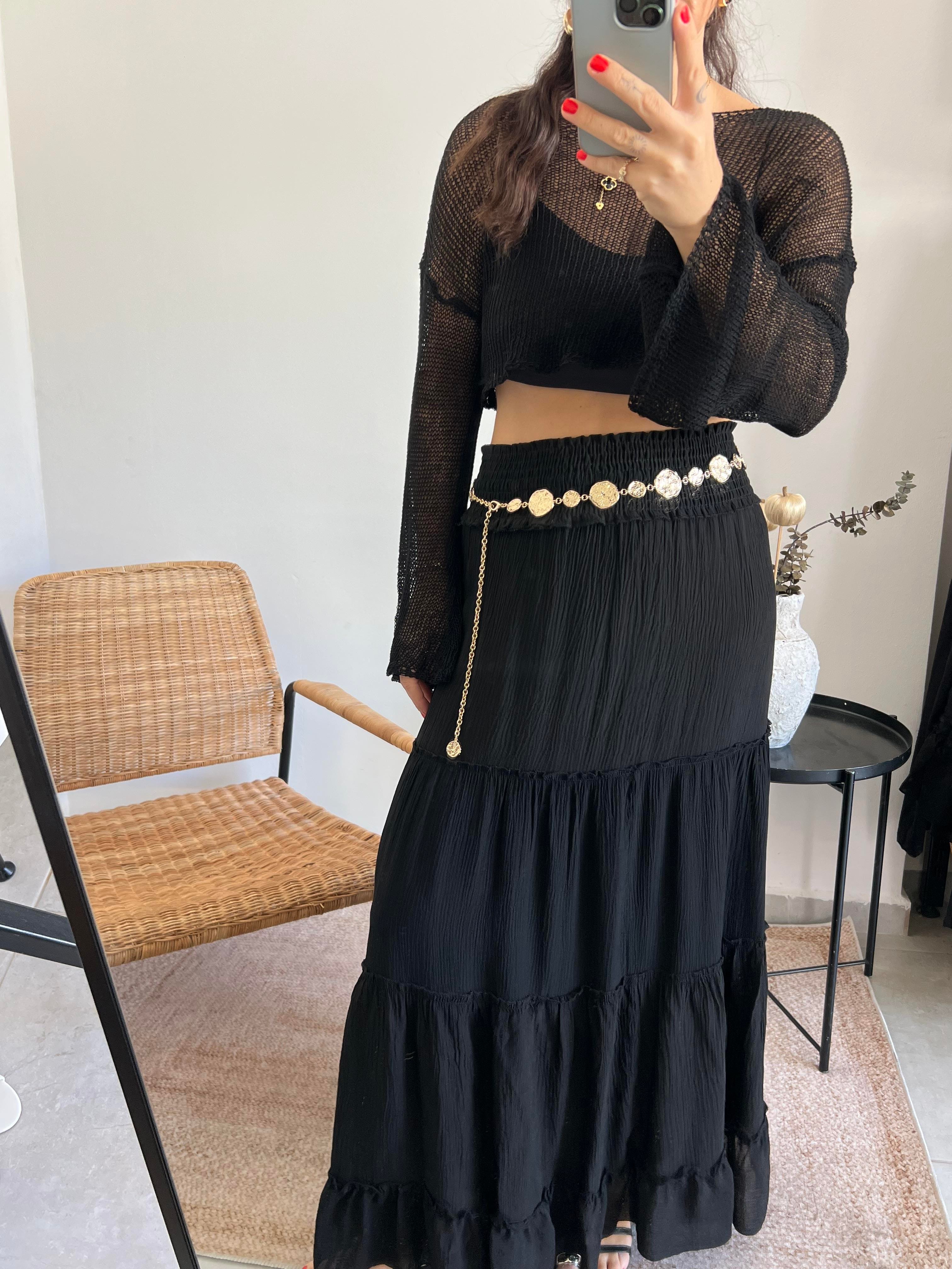 Maxi Siyah Etek 