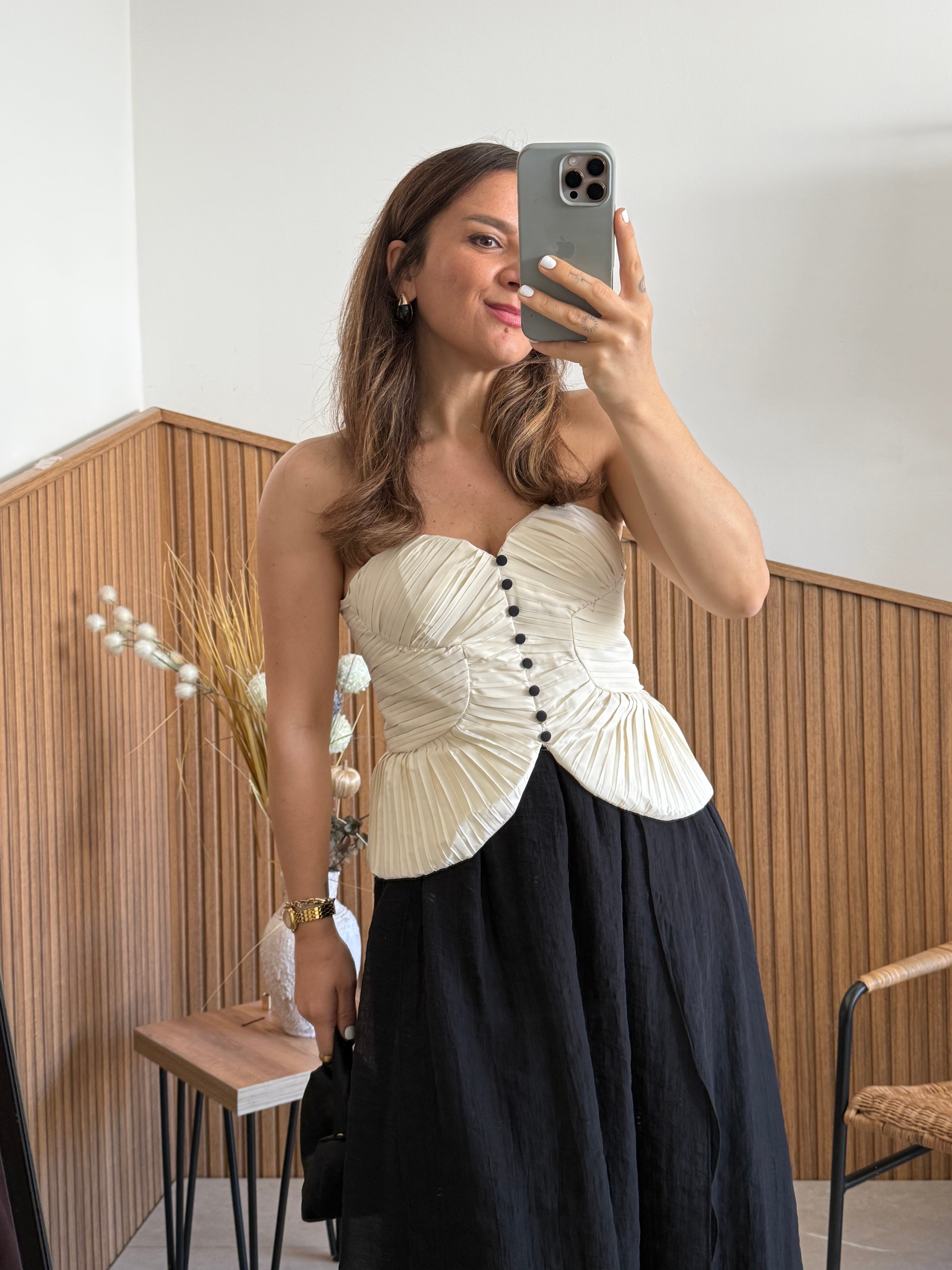 Premium Drape Detaylı Korse 