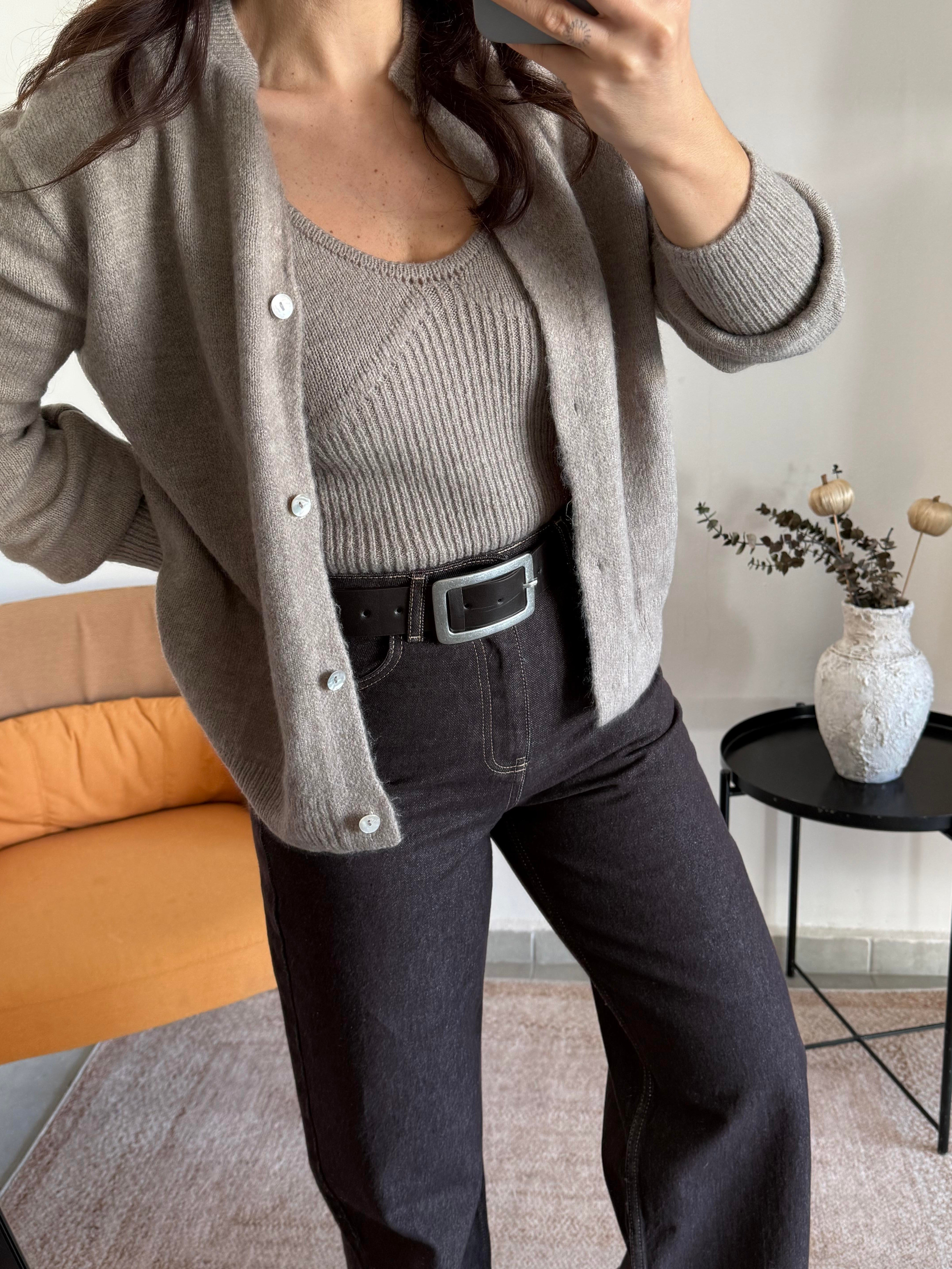 Premium Seri Triko Bluz Ceket Takım