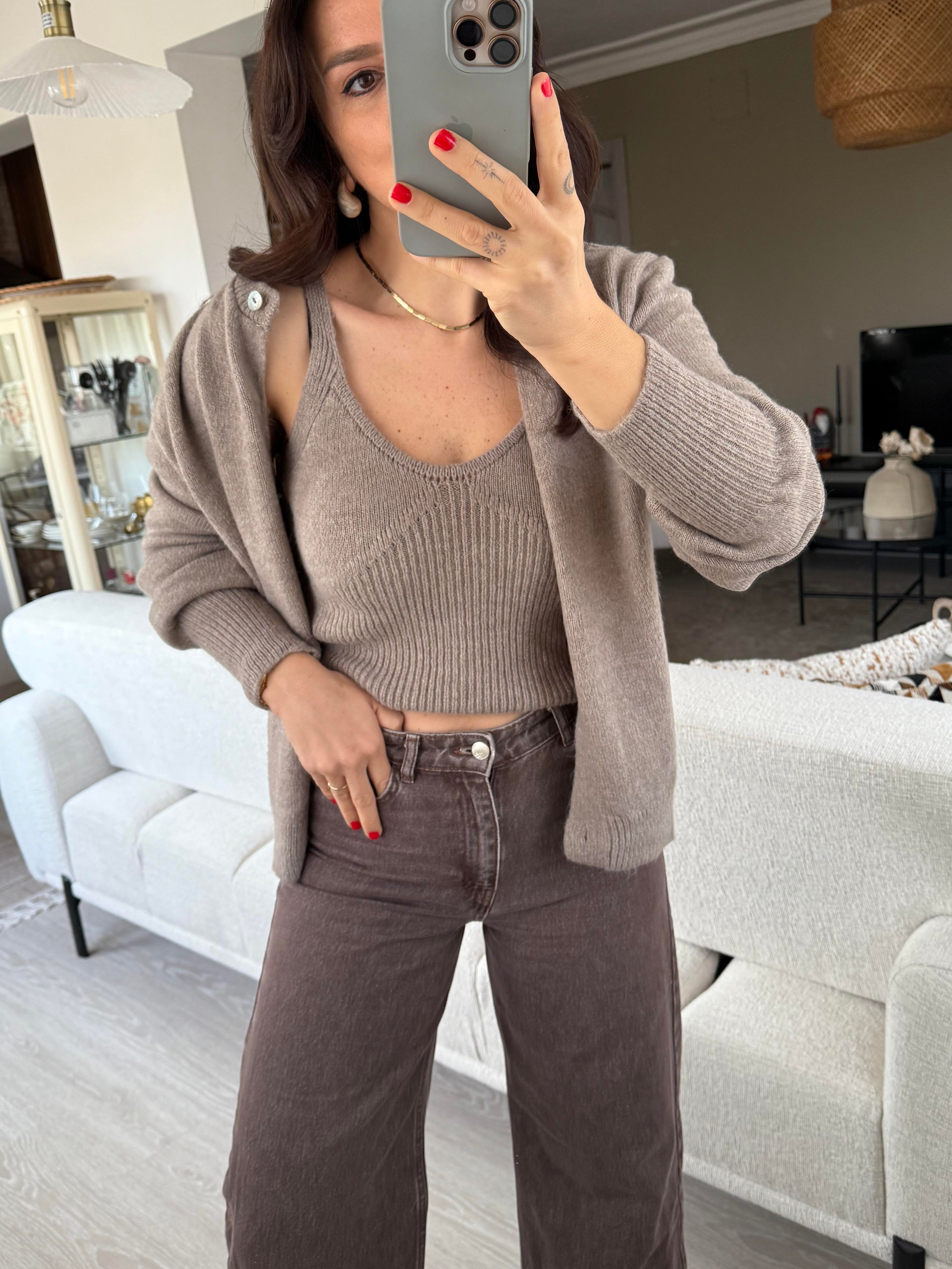 Premium Seri Triko Bluz Ceket Takım