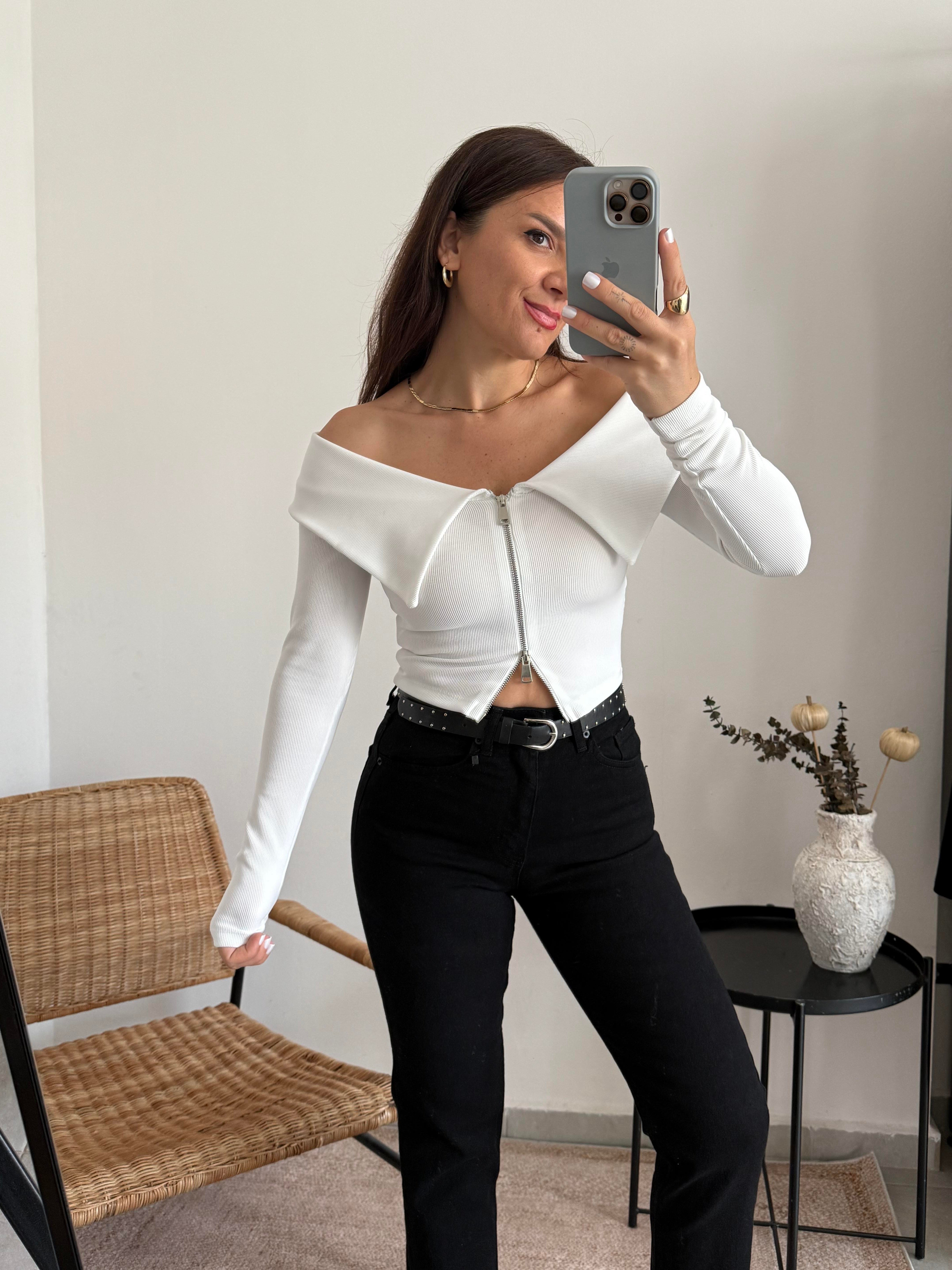 Siyah Likralı Boyfit Jean 