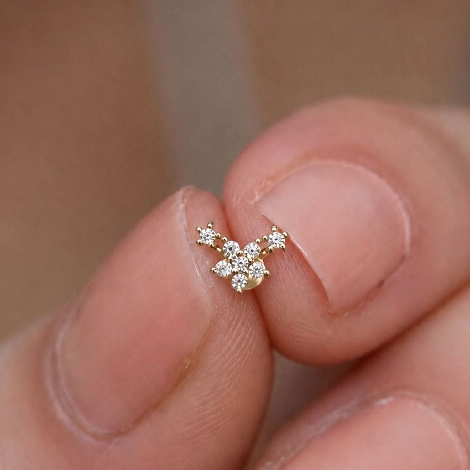 14 Ayar Altın Apeks Tragus Piercing