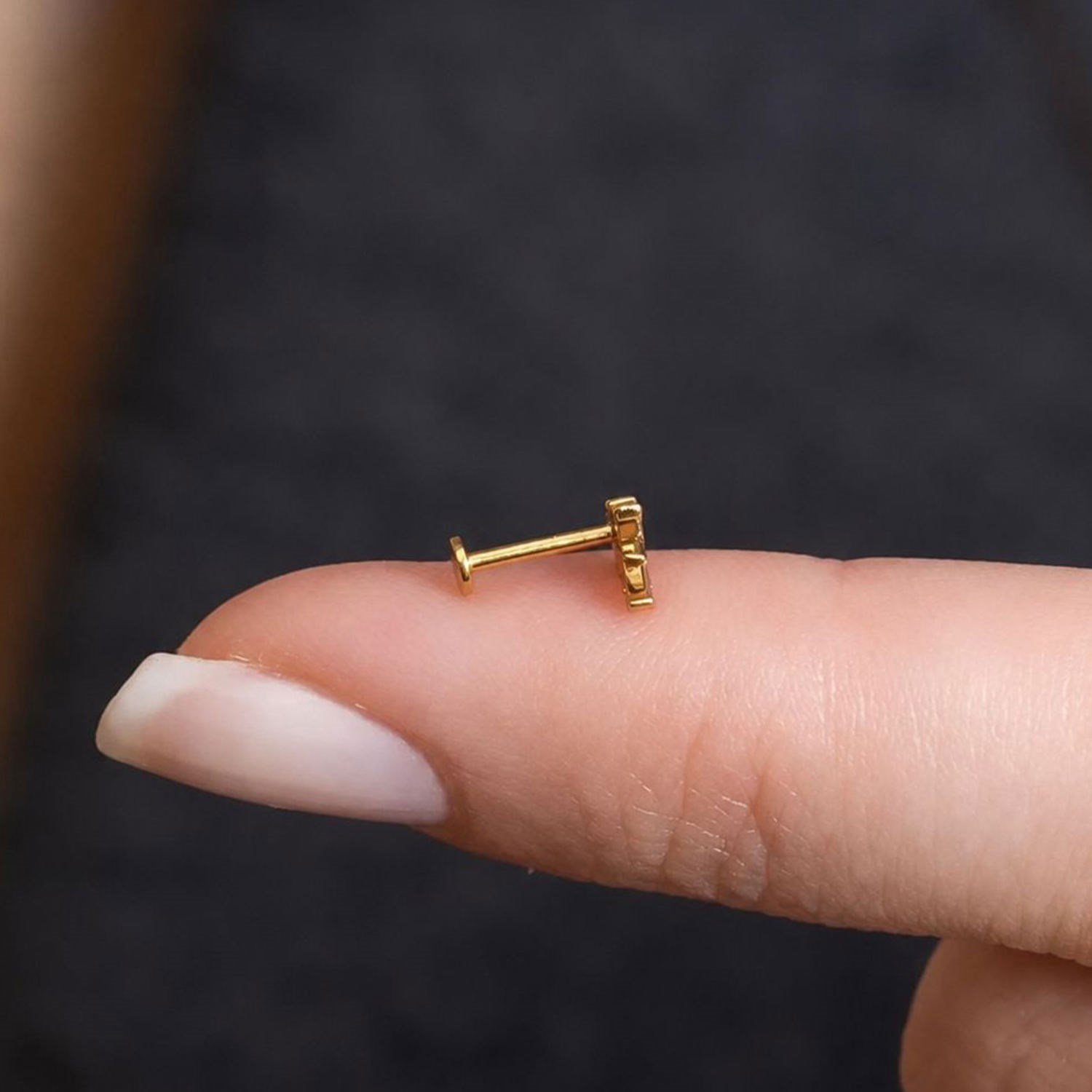 14 Ayar Altın Markiz Yusufçuk Tragus Piercing
