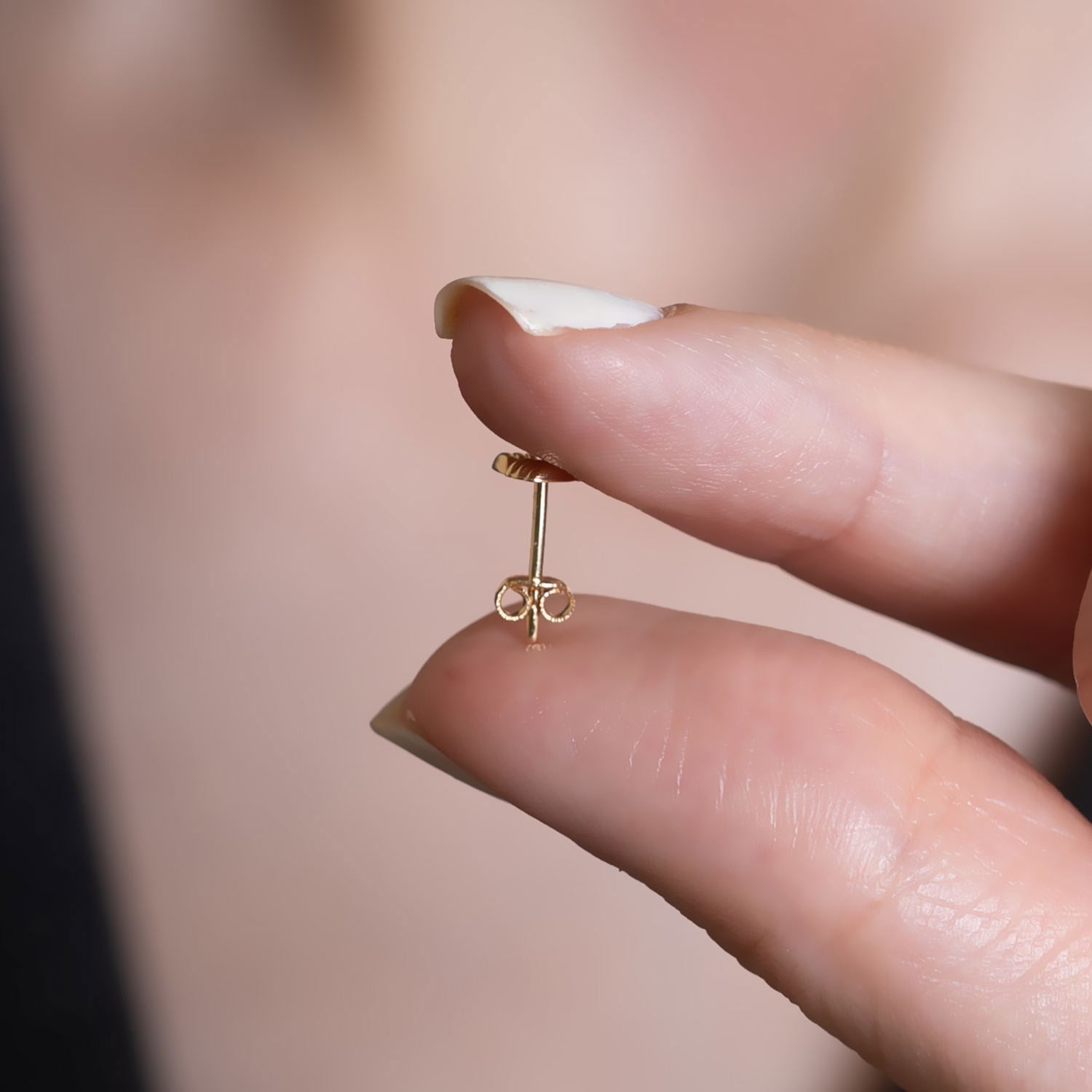 14 Ayar Altın Üçgen Küpe 0,5 mm