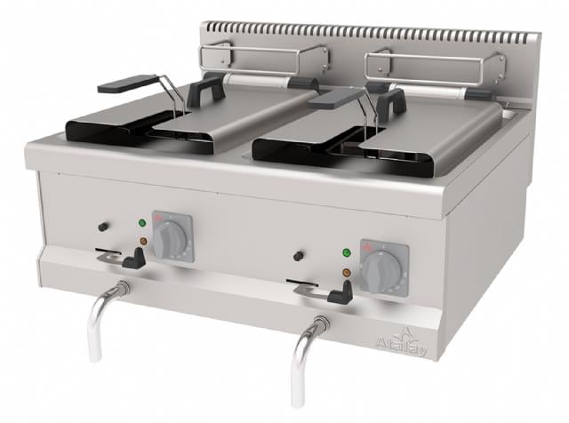 Atalay 12+12 Litre Elektrikli Fritöz, 80 x 70 x 30, AEF - 870