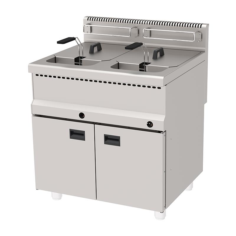 Atalay 22+22 Litre Gazlı Alt Dolaplı Fritöz, 40 x 70 x 85, AGF - 870