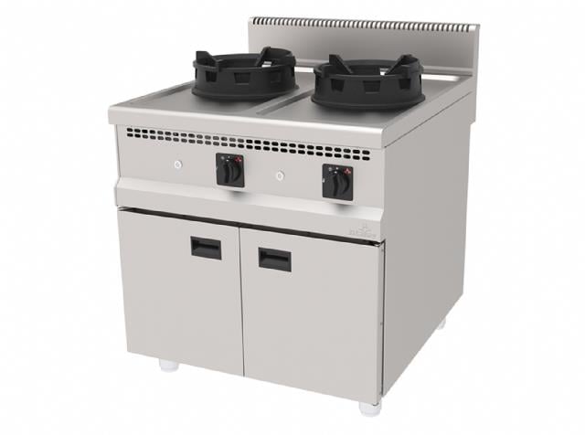 Atalay 2'li Gazlı Wok Ocak (Dolaplı), 80x90x85, AWO - 890