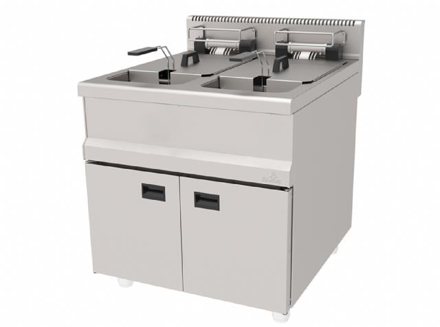 Atalay 30+30 litre Gazlı Profesyonel Fritöz, (Dolaplı), 80 x 90 x 85, AGF - 890