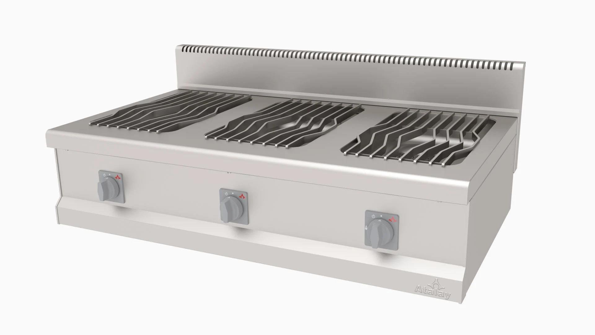 Atalay 3'lü Gazlı Yanyana Ocak, 120 x 70 x 30, AGO - 1270 Y