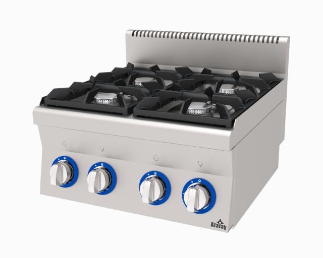 Atalay 4'lü Set Üstü Gazlı Ocak 60x60x30 cm, E AGO - 660