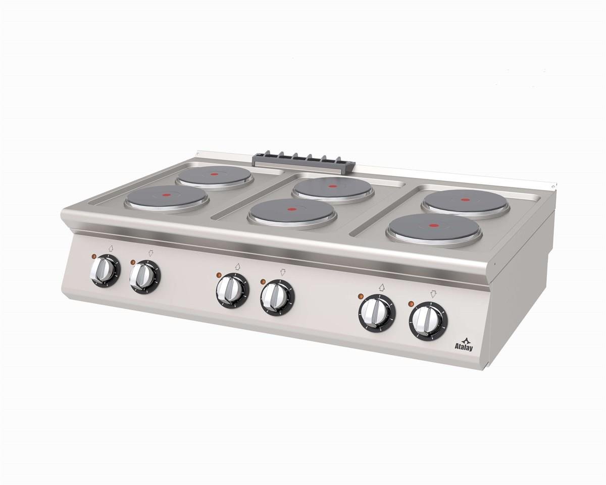 Atalay 6'lı Set Üstü Elektrikli Ocak , 120x73x30 cm, AEO - 873