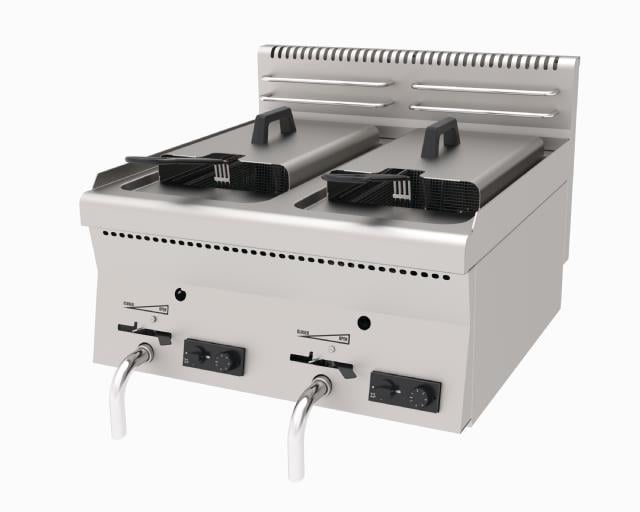 Atalay 8+8 Litre Gazlı Fritöz, 600 x 600 x 300, E AGF - 660