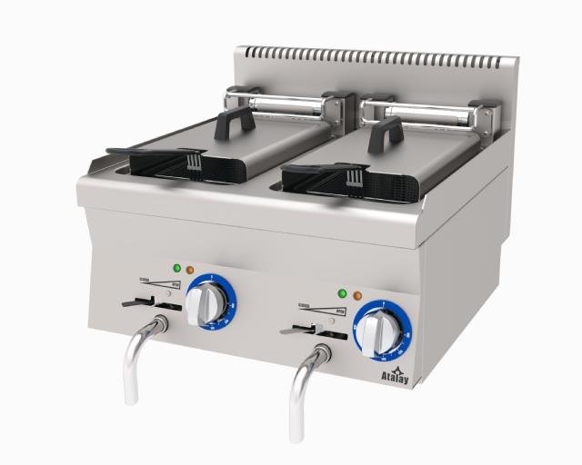 Atalay 9+9 Litre Çiftli Elektrikli Fritöz, 600 x 600 x 300, E AEF - 660