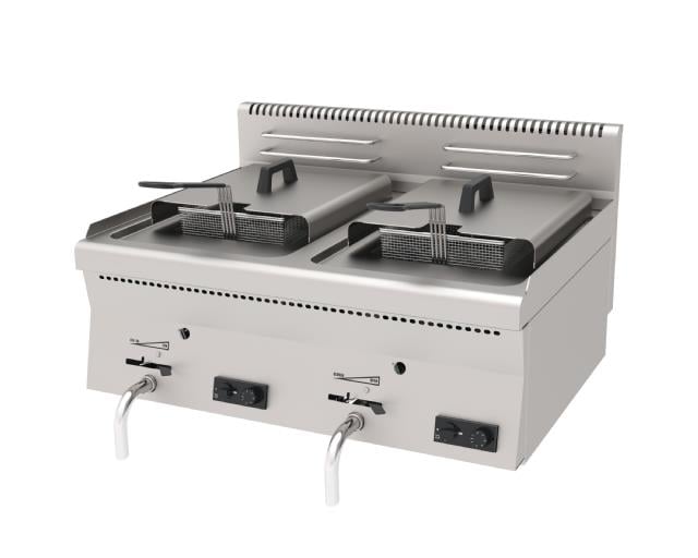 Atalay 9+9 Litre Gazlı Fritöz, 800 x 600 x 300, E AGF - 860