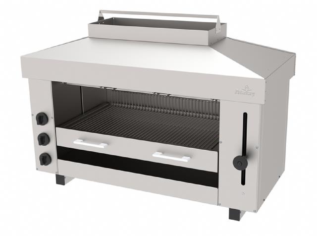 Atalay Asansörlü 3 Rezistanslı Salamender Izgara 96x43x60 cm, ASM - 3 E