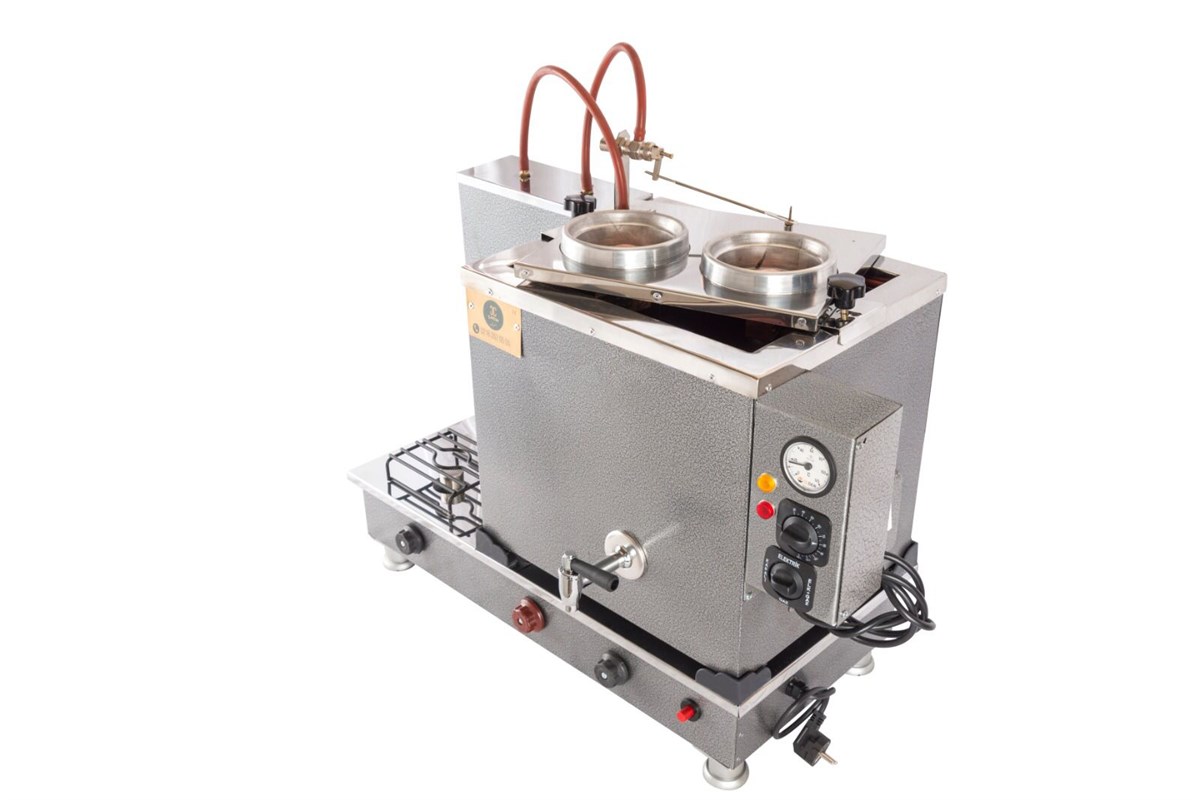 Çaycım 2 Demlikli Chromat Çay Kazanı Elektrik + Gazlı Ce Belgeli