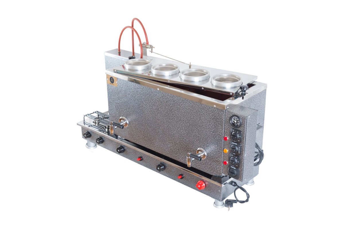 Çaycım 4 Demlikli Chromat Çay Kazanı Elektrik + Gazlı Ce Belgeli