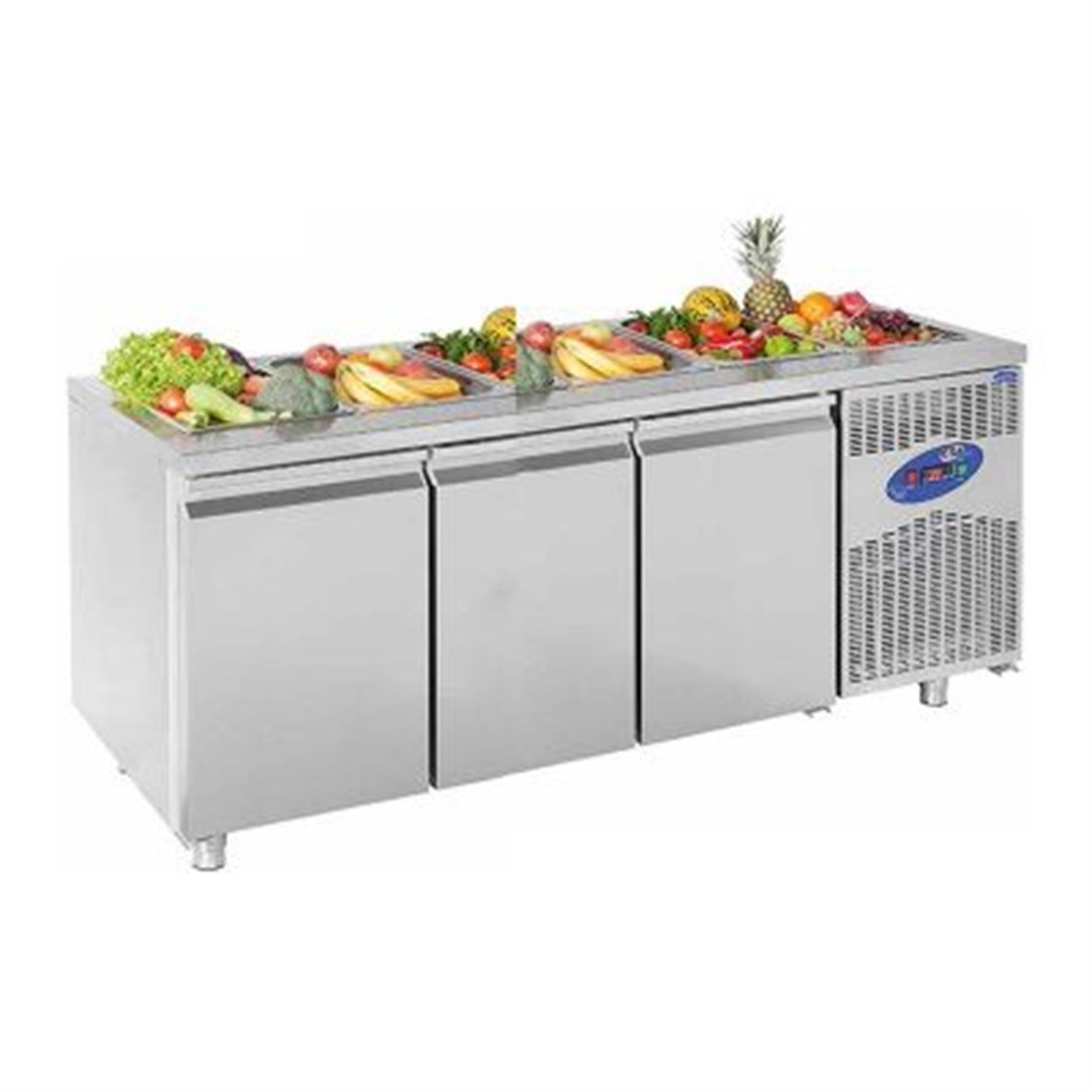 CSA CS-TEZ 3-700-SHS Havuzlu Salad Bar, 3 Kapılı, 474 L