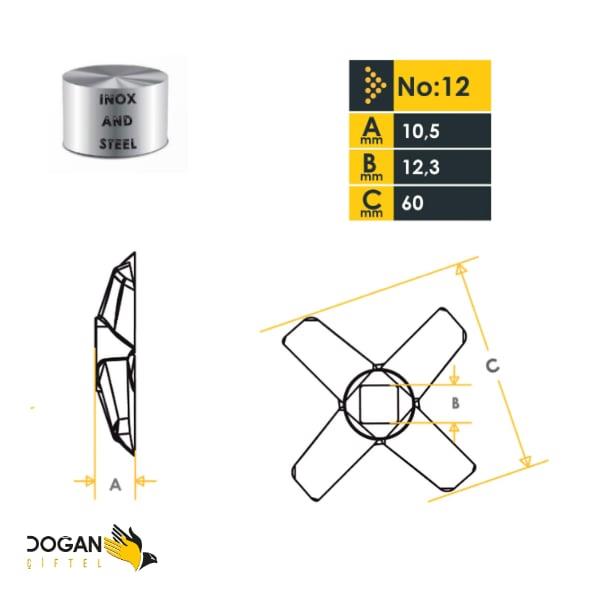 Doğan Çiftel 12 No Et Kıyma Makinesi Bıçağı