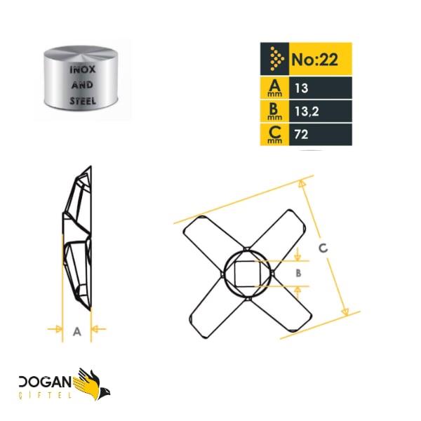 Doğan Çiftel 22 No Et Kıyma Makinesi Bıçağı