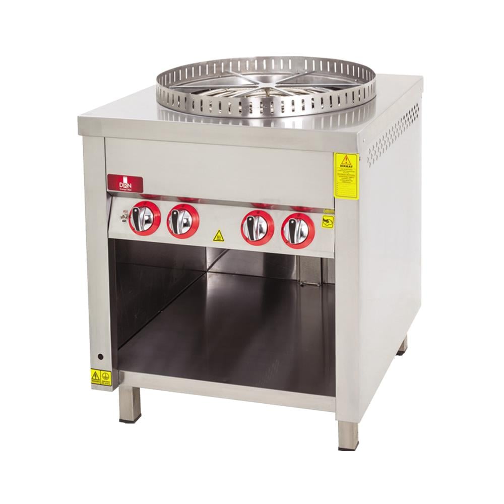 DRN 3'lü Alt Dolaplı Su Böreği Ocağı, Doğalgazlı/LPG'li, DRNSBD-3
