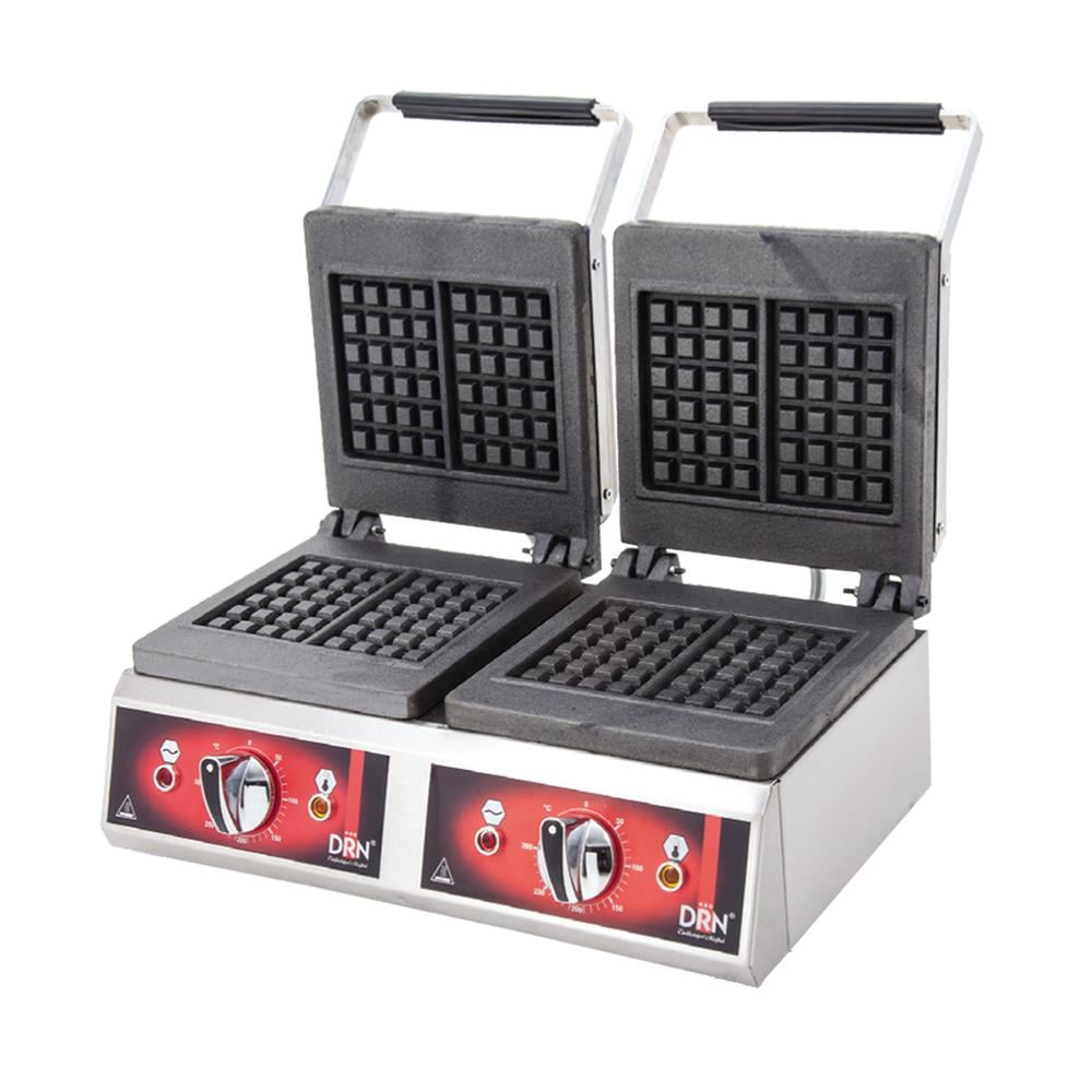 DRN Elektrikli Kare Waffle Makinesi, İkili